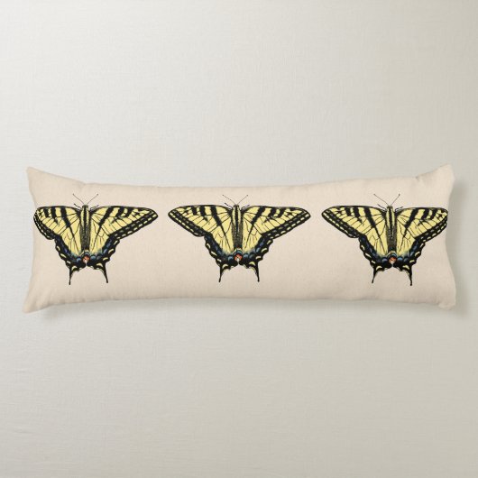 Coussins Longs Papillon Swallowtail Jaune du Sud-Ouest (Devant)