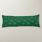 Coussins Longs Papillon vert foncé imprimé, inspiré par la nature (Dos)