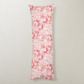 Coussins Longs Papillons Aquarelle Corail rose (Dos (Vertical))