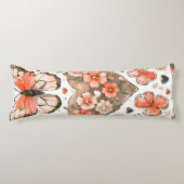 Coussins Longs Papillons, Coeurs et Fleurs (Devant)