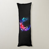 Coussins Longs Papillons de nuit Neon brillants sur arrière - pla (Dos (Vertical))