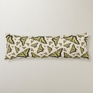 Coussins Longs Papillons Jaunes Papilio du Sud-Ouest Partout