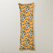 Coussins Longs Papillons Jézabel et fleurs marguerites (Dos (Vertical))