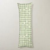 Coussins Longs Pâques Rabbit Poulet Vert Plaid Motif (Dos (Vertical))