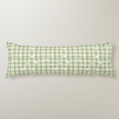 Coussins Longs Pâques Rabbit Poulet Vert Plaid Motif (Devant)