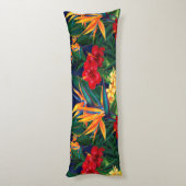 Coussins Longs Paradis tropical Floral hawaïen (Dos (Vertical))