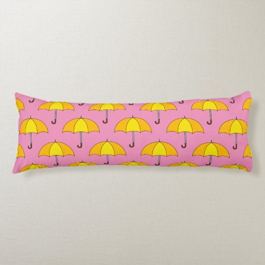 Coussins Longs Parapluie jaune (Devant)