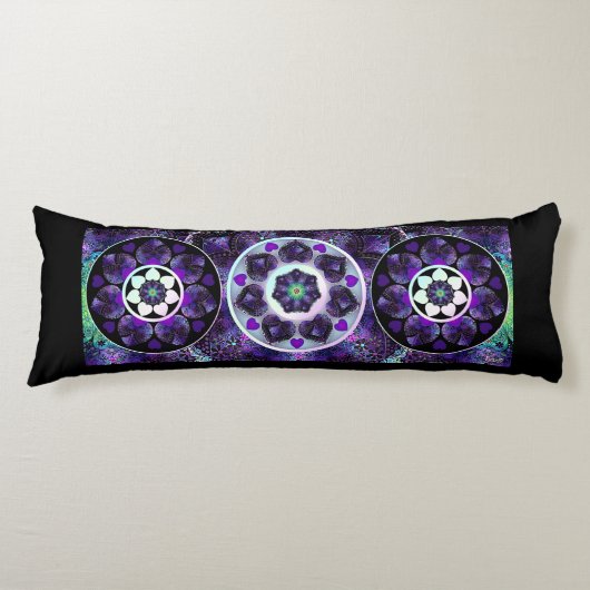 Coussins Longs Parapluie violet & coeurs .7 (Devant)