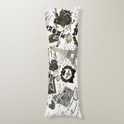 Coussins Longs Paris : La Tour Eiffel (Devant (Vertical))