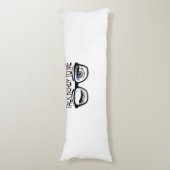 Coussins Longs Parlez Nerdy Pour Moi Geeks Lunettes Winking Eye (Devant (Vertical))