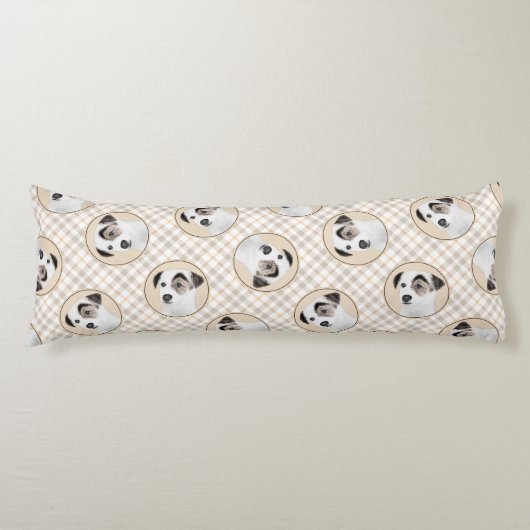 Coussins Longs Parson Jack Russell Terrier Peinture Chien d'anima (Devant)