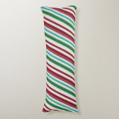 Coussins Longs Parties scintillant Candy Stripes (Devant (Vertical))