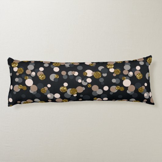 Coussins Longs Parties scintillant Confetti Peach, Maple, Grey an (Dos)