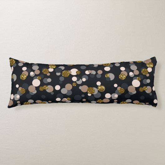 Coussins Longs Parties scintillant Confetti Peach, Maple, Grey an (Devant)