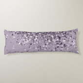Coussins Longs Parties scintillant de la dame Lavande étincelante (Dos)