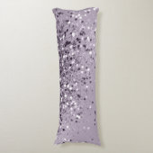 Coussins Longs Parties scintillant de la dame Lavande étincelante (Devant (Vertical))