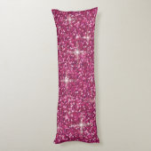Coussins Longs Parties scintillant irisée rose (Dos (Vertical))