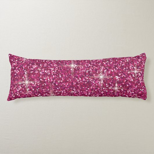 Coussins Longs Parties scintillant irisée rose (Devant)