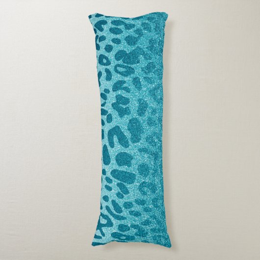 Coussins Longs Parties scintillant Leopard (Devant (Vertical))