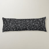 Coussins Longs Parties scintillant noire (Dos)