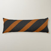 Coussins Longs Parties scintillant Orange & Black Stripes (Devant)