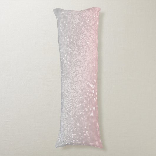 Coussins Longs Parties scintillant princesse gris-blanc #1a (Part (Devant (Vertical))