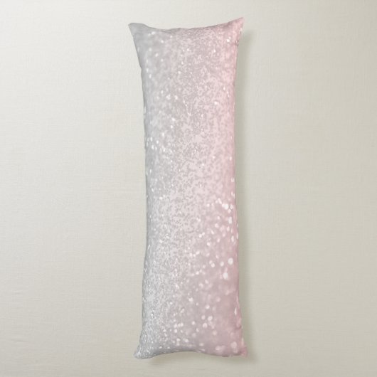 Coussins Longs Parties scintillant princesse gris-blanc #1a (Part (Dos (Vertical))