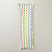 Coussins Longs Pastel Chevron-Drop Shadow par Shirley Taylor (Dos (Vertical))