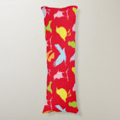 Coussins Longs Pastel Coloured Variété d'oiseaux Motif (Devant (Vertical))