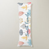Coussins Longs Pastel Feuilles (Devant (Vertical))