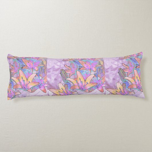 Coussins Longs Pastel Lily Love (Dos)