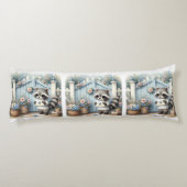 Coussins Longs Pastel Raccoon Letter Garden (Dos)