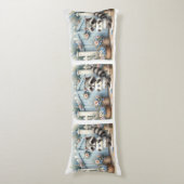 Coussins Longs Pastel Raccoon Letter Garden (Devant (Vertical))