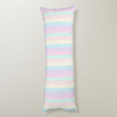 Coussins Longs Pastel Rainbow Sherbet Stripes (Dos (Vertical))