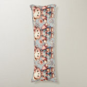 Coussins Longs Pastel Teddy Bear Holding Flower Wear Overalls (Devant (Vertical))