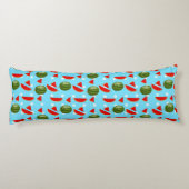 Coussins Longs Pastèque avec tranche (Dos)