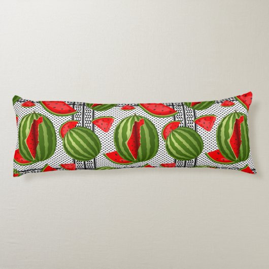 Coussins Longs Pastèque Palestine - Slice (Dos)