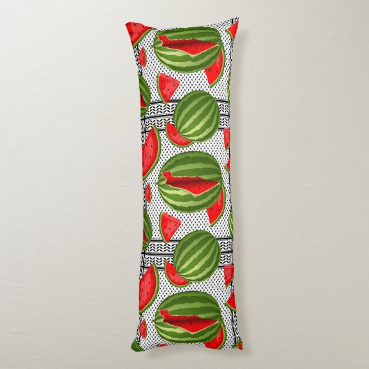 Coussins Longs Pastèque Palestine - Slice (Dos (Vertical))