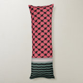 Coussins Longs Pastèque palestinienne Hatta Keffiyeh Kufiya Folk (Dos (Vertical))