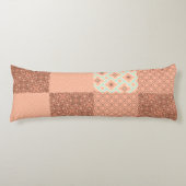 Coussins Longs Patchwork Rose Rétro (Devant)