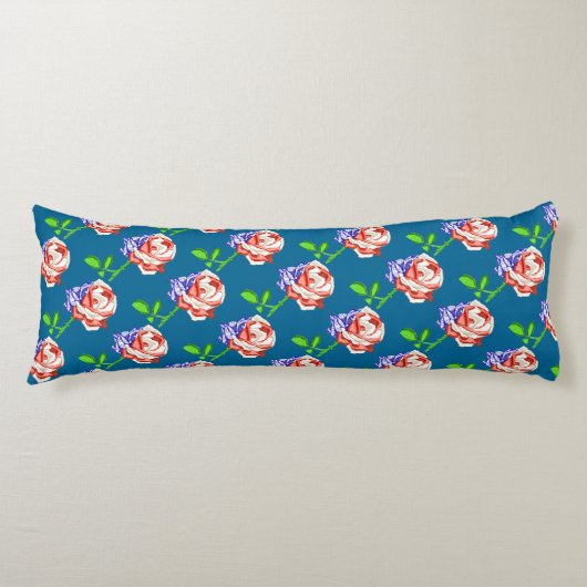 Coussins Longs Patriotique Drapeau Rose Oreiller (Devant)