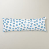 Coussins Longs Patrouilles de Doodle, Paws de Chien, Paws Bleus (Dos)