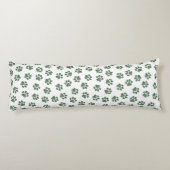 Coussins Longs Patrouilles de Doodle, Paws de Chien, Paws Vertes (Dos)
