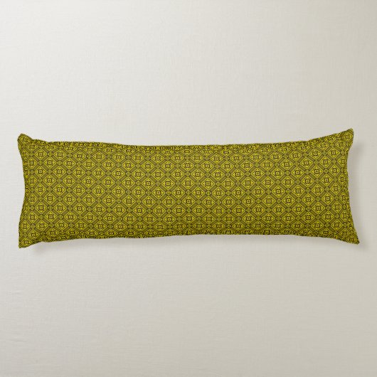 Coussins Longs Pattern de Medieval Yellow (Dos)