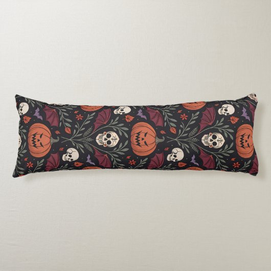 Coussins Longs Pattern d'Halloween (Devant)