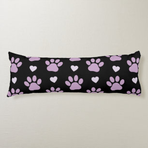 Coussins Longs Pattern of paws, Dog paws, Lilac paws, Hearts