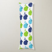 Coussins Longs Pattern of Whales, Cute Whales, Sea Animals (Devant (Vertical))