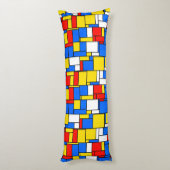 Coussins Longs Patters de Mondrian Inspecred Style Red Blue Yello (Dos (Vertical))