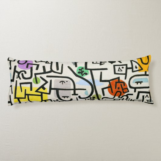 Coussins Longs Paul Klee Rich Harbour Expressionnisme Abstrait (Dos)