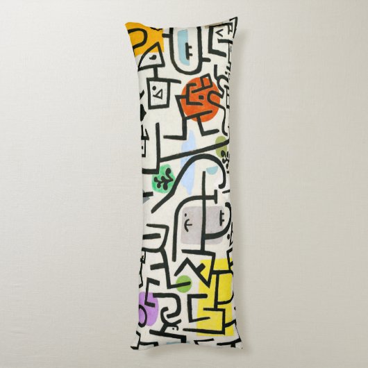 Coussins Longs Paul Klee Rich Harbour Expressionnisme Abstrait (Dos (Vertical))